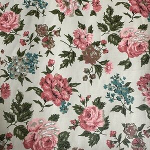 RARE vintage Schumacher bonded wallpaper rose pattern